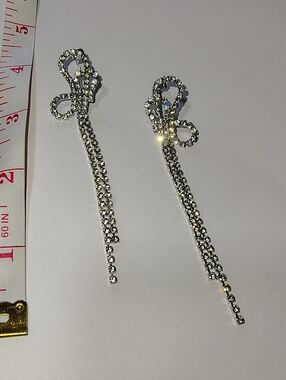 Lightweight Crystal Fairy Pixie Princess Butterfly Dangle Statement Earrings